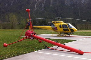 Fotografia di un esemplare di elicottero dotato di geo radar